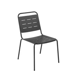Best Drawer ARIA Lot de 4 chaises de jardin en métal