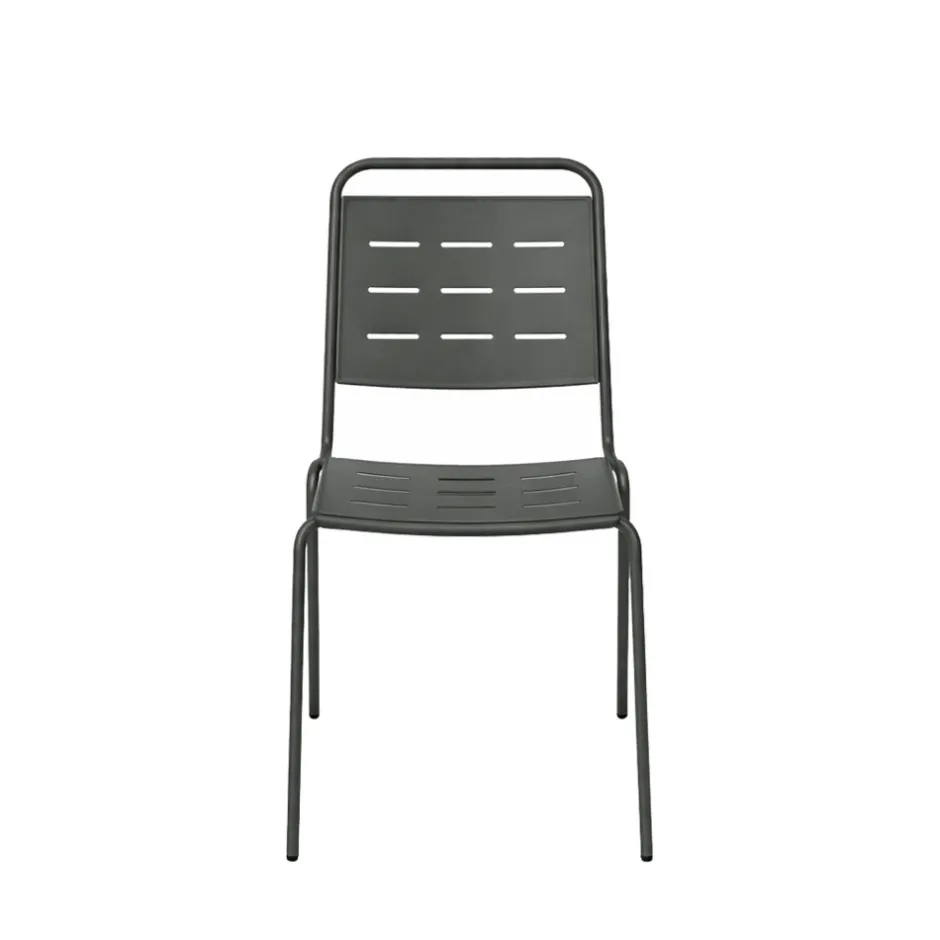 Best Drawer ARIA Lot de 4 chaises de jardin en métal