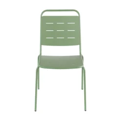 Best Drawer ARIA Lot de 4 chaises de jardin en métal