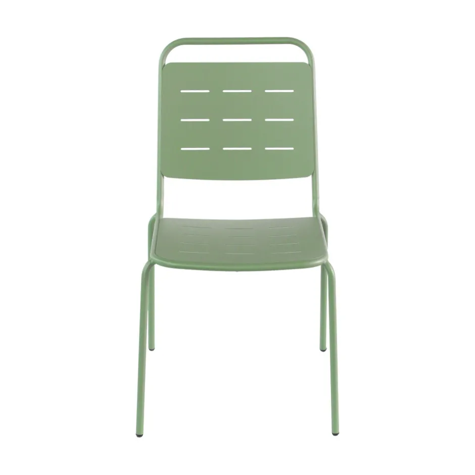 Best Drawer ARIA Lot de 4 chaises de jardin en métal