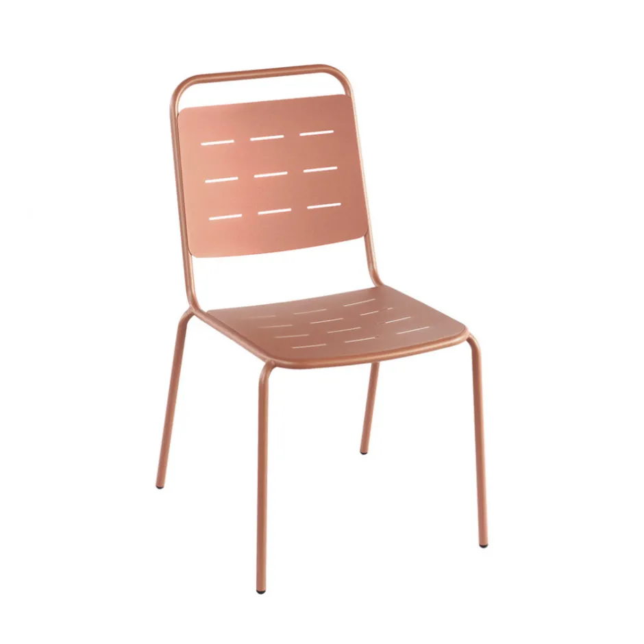 Best Drawer ARIA Lot de 4 chaises de jardin en métal