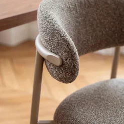 Best Drawer ARIA Lot de 2 chaises en tissu pieds beiges