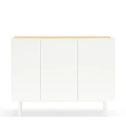 Hot Teulat ARISTA Buffet en bois 3 portes 3 tiroirs L110cm