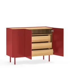 Hot Teulat ARISTA Buffet en bois 3 portes 3 tiroirs L110cm