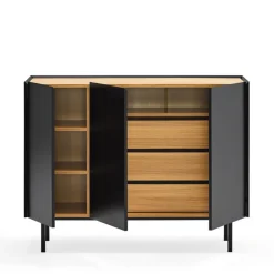 Hot Teulat ARISTA Buffet en bois 3 portes 3 tiroirs L110cm