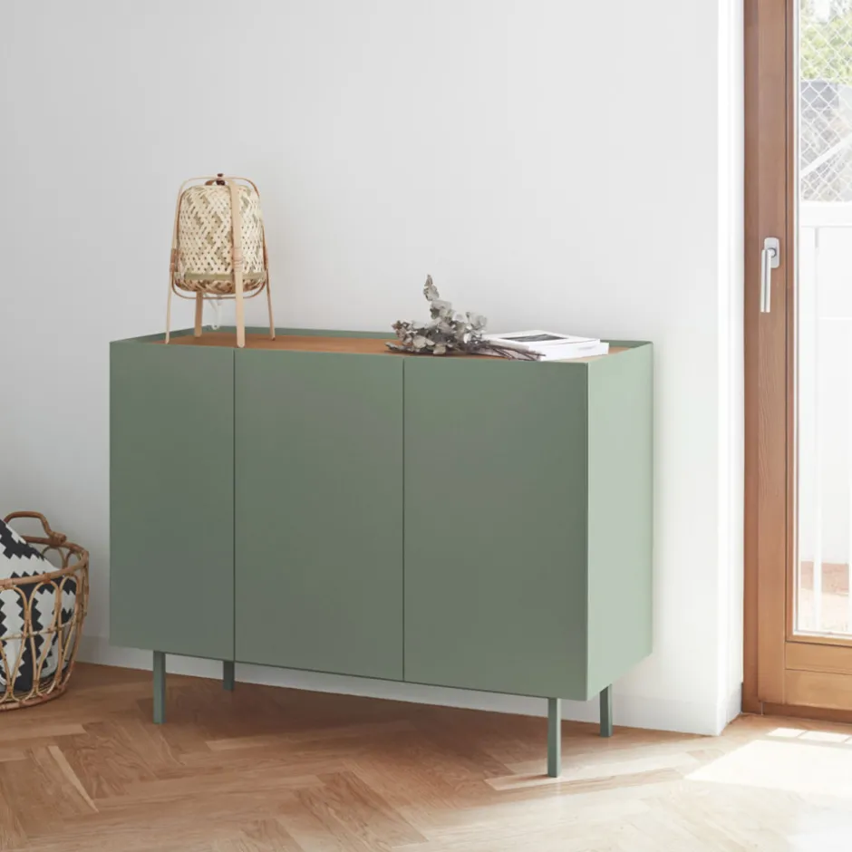 Hot Teulat ARISTA Buffet en bois 3 portes 3 tiroirs L110cm