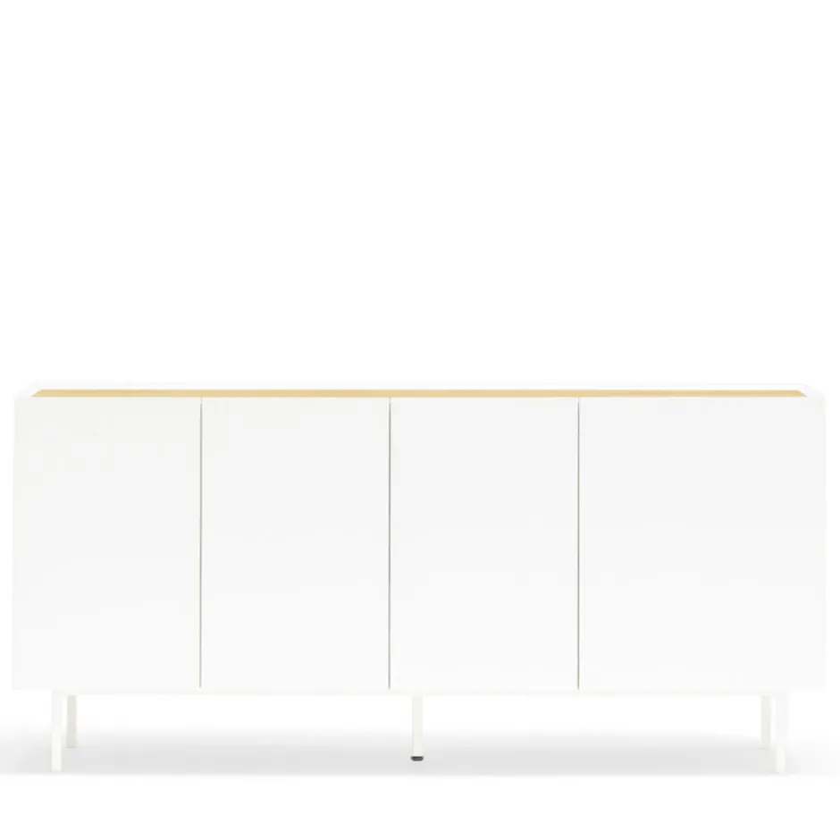 Best Teulat ARISTA Buffet en bois 4 portes 3 tiroirs L165cm