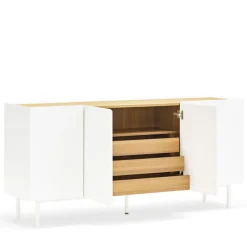 Best Teulat ARISTA Buffet en bois 4 portes 3 tiroirs L165cm