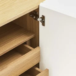 Best Teulat ARISTA Buffet en bois 4 portes 3 tiroirs L165cm