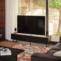 Outlet Teulat ARISTA Meuble TV en bois 1 porte 2 tiroirs L180cm