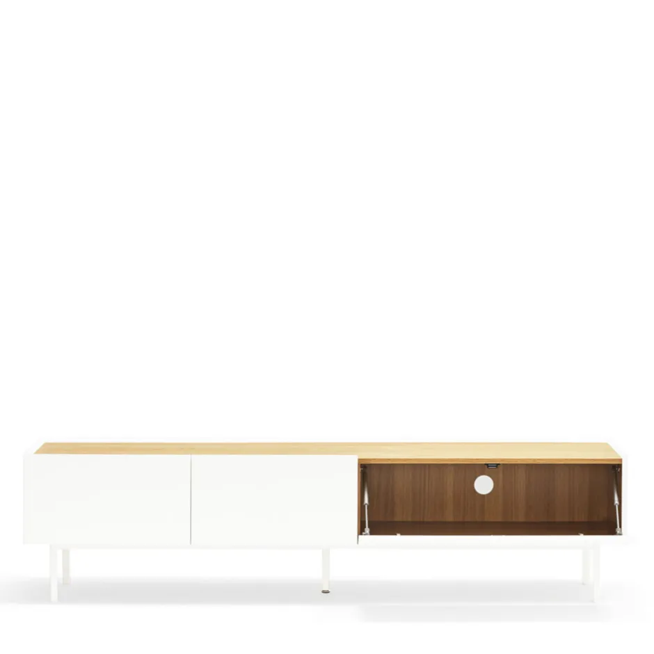 Outlet Teulat ARISTA Meuble TV en bois 1 porte 2 tiroirs L180cm