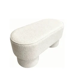 Online Drawer ARLO Banc arrondie en tissu bouclette L92cm