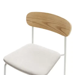 Discount No name ARNO Lot de 2 chaises de bar en tissu et métal H66cm