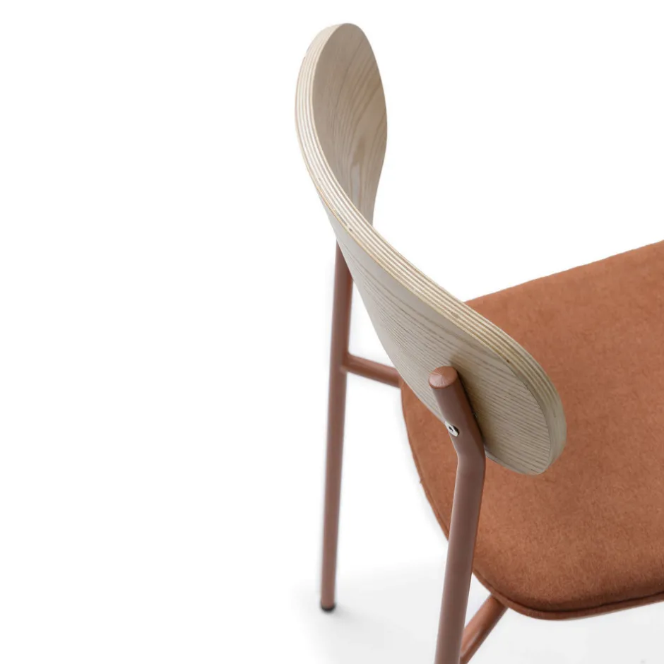 Best No name ARNO Lot de 2 chaises en tissu et métal