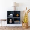 New House Nordic ASMARA Tabouret en tissu et métal H43cm