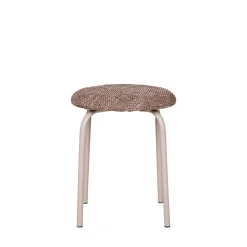 New House Nordic ASMARA Tabouret en tissu et métal H43cm