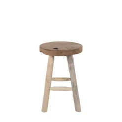 Outlet House Nordic BADIA Tabouret en teck H45cm