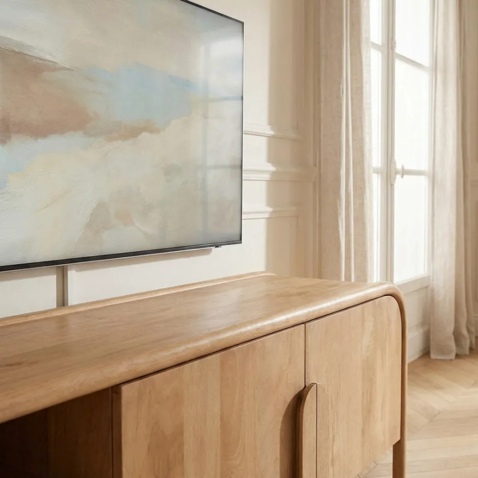 Sale Drawer BALI Meuble TV 2 portes en bois massif L150cm