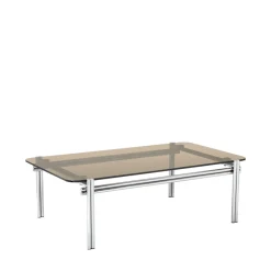 Best Drawer BARLOW Table basse en verre pieds chrome