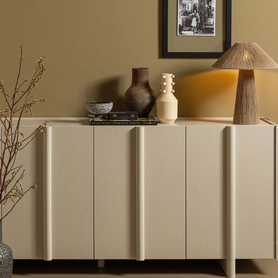 Discount Woood BASU Buffet 4 portes en bois L200cm