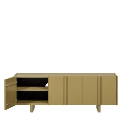 Best Woood BASU Meuble TV 3 portes en bois L152cm