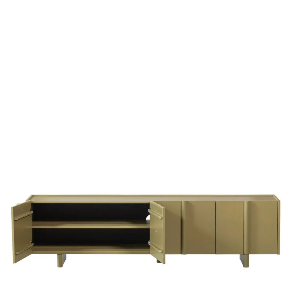 Online Woood BASU Meuble TV 4 portes en bois L200cm