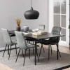 Drawer BATARA Table à manger 8 personnes en bois et métal