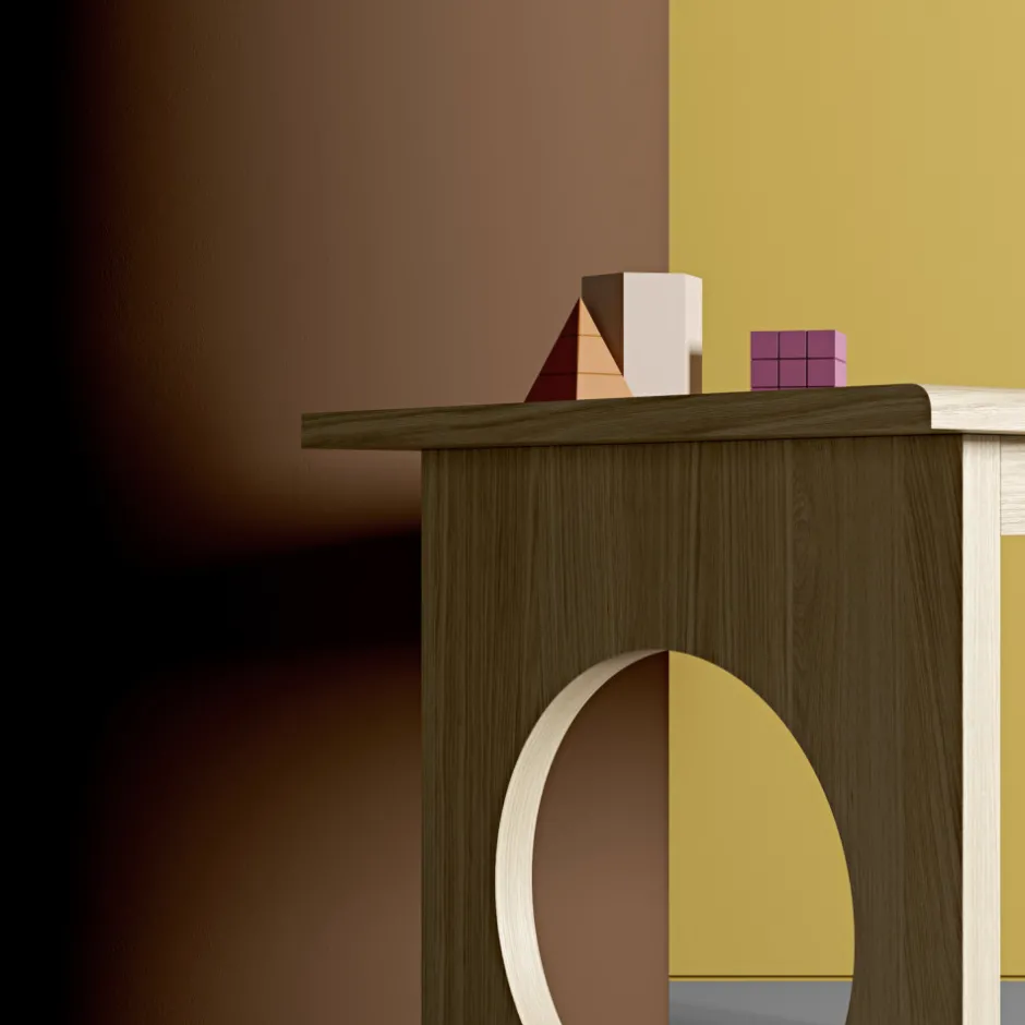 Discount Woodman BAU Bureau design en bois 1 tiroir