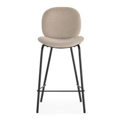Discount No name BEGA Lot de 2 chaises de bar en tissu et métal H65cm