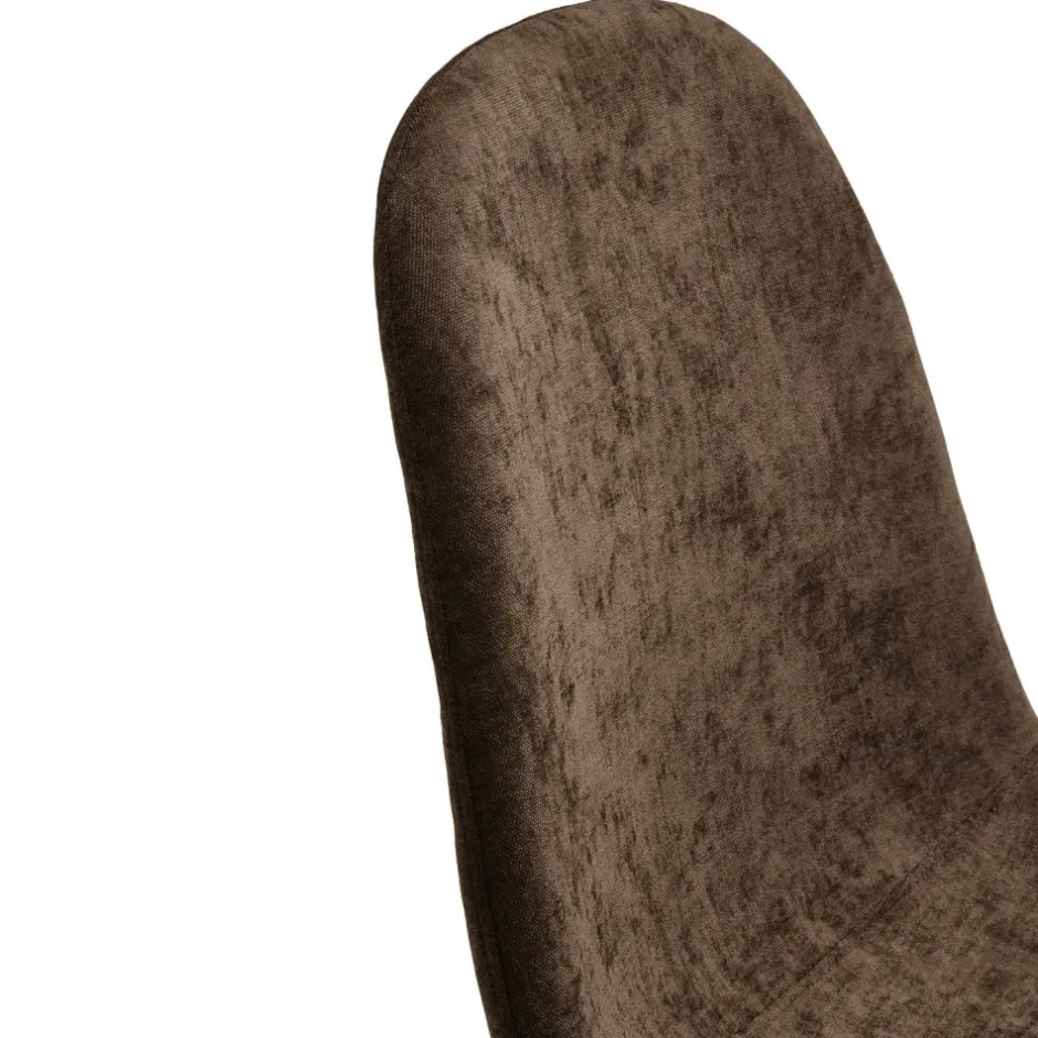 Outlet Drawer BELLA Lot de 2 chaises en tissu piètement effet bois
