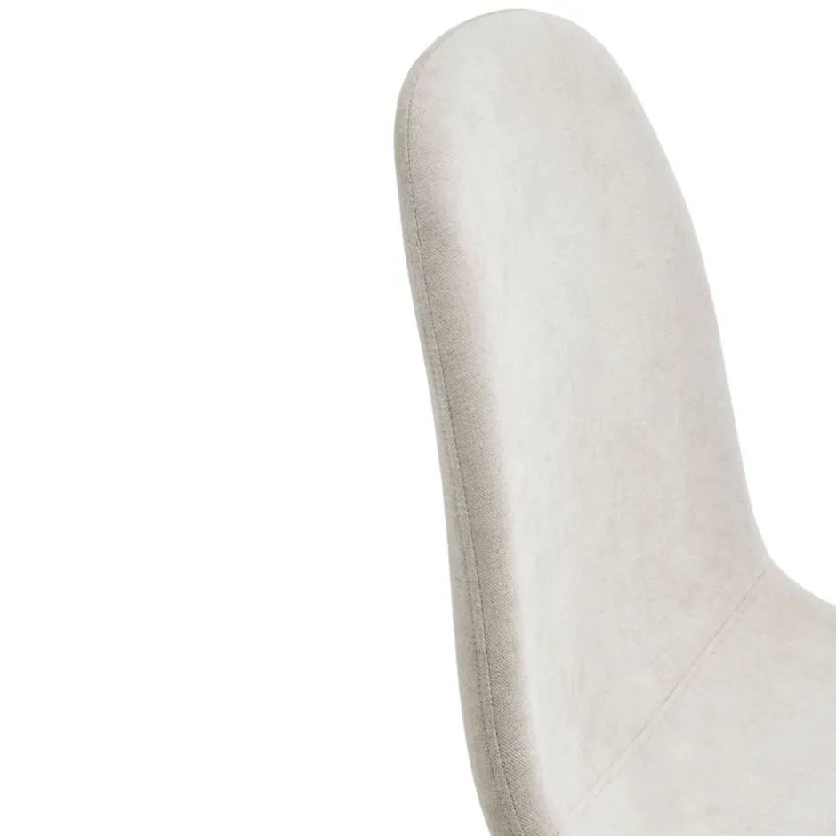 Outlet Drawer BELLA Lot de 2 chaises en tissu piètement effet bois