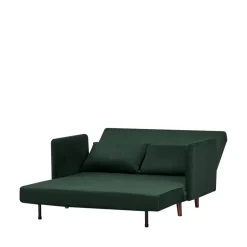 Clearance Drawer BELUSHI Canapé convertible 2 places en velours côtelé pieds bois foncé