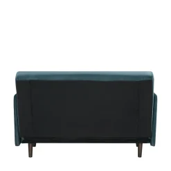 Outlet Drawer BELUSHI Canapé convertible 2 places en velours pieds bois foncé