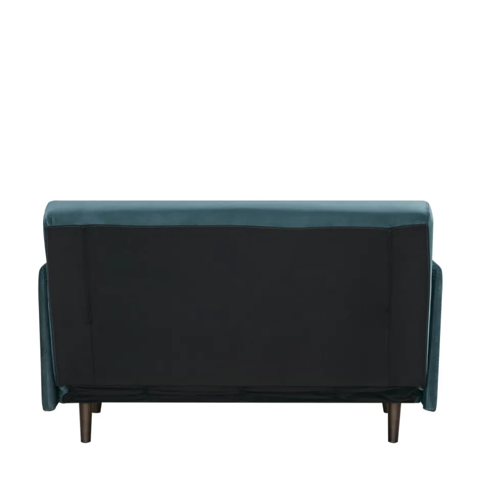 Outlet Drawer BELUSHI Canapé convertible 2 places en velours pieds bois foncé