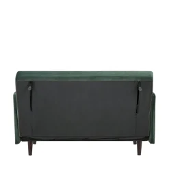Outlet Drawer BELUSHI Canapé convertible 2 places en velours pieds bois foncé