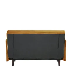 Outlet Drawer BELUSHI Canapé convertible 2 places en velours pieds bois foncé