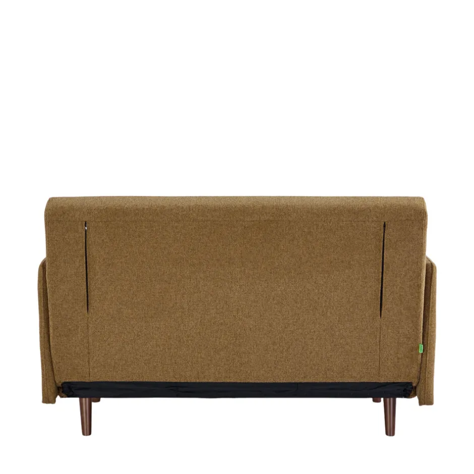 Best Drawer BELUSHI Canapé convertible 2 places en tissu pieds bois foncé