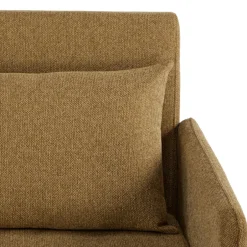 Best Drawer BELUSHI Canapé convertible 2 places en tissu pieds bois foncé