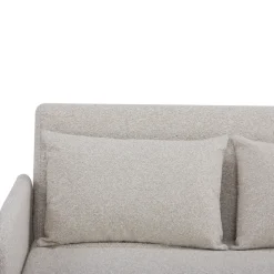 Online Drawer BELUSHI Canapé convertible 2 places en tissu bouclette pieds bois clair