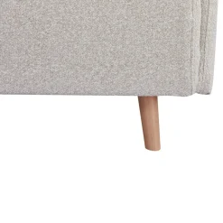 Online Drawer BELUSHI Canapé convertible 2 places en tissu bouclette pieds bois clair