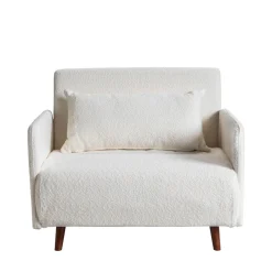 Drawer BELUSHI Fauteuil convertible en tissu bouclette