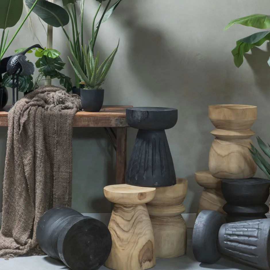 Discount Woood BIKKEL Tabouret en bois ø28cm