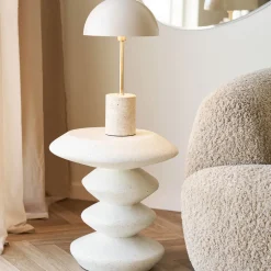 Sale House Nordic BLACKBURN Table d'appoint ronde en fibre d'argile ø36cm