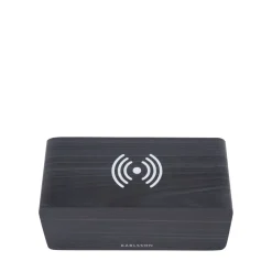 Hot Karlsson BLOCK Réveil en bois avec chargeur téléphone
