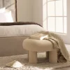 Online Drawer BLOOMI Tabouret rond XL en tissu bouclette ø60cm