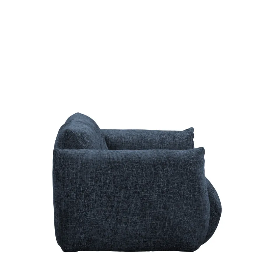 Discount Drawer BOCCA Canapé droit 3 places en tissu à dossier capitonné