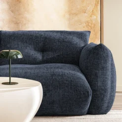 Discount Drawer BOCCA Canapé droit 3 places en tissu à dossier capitonné