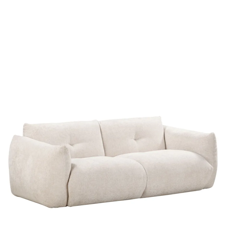 Discount Drawer BOCCA Canapé droit 3 places en tissu à dossier capitonné