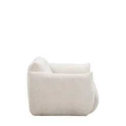 Discount Drawer BOCCA Canapé droit 3 places en tissu à dossier capitonné