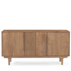 New Drawer BOGOR Buffet 4 portes en bois massif L150cm